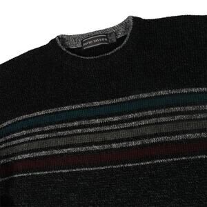 David Taylor Vintage 90s Y2K Grandpa Crew Neck Sweater Made USA Men's Medium